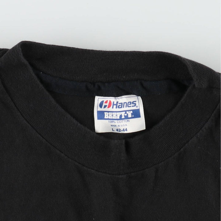 80'S Hanes KIP ATTAWAY Band T-Shirt, Made in USA, Men's Size L (approx.), Vintage cotton black type Vintage Second Hand
