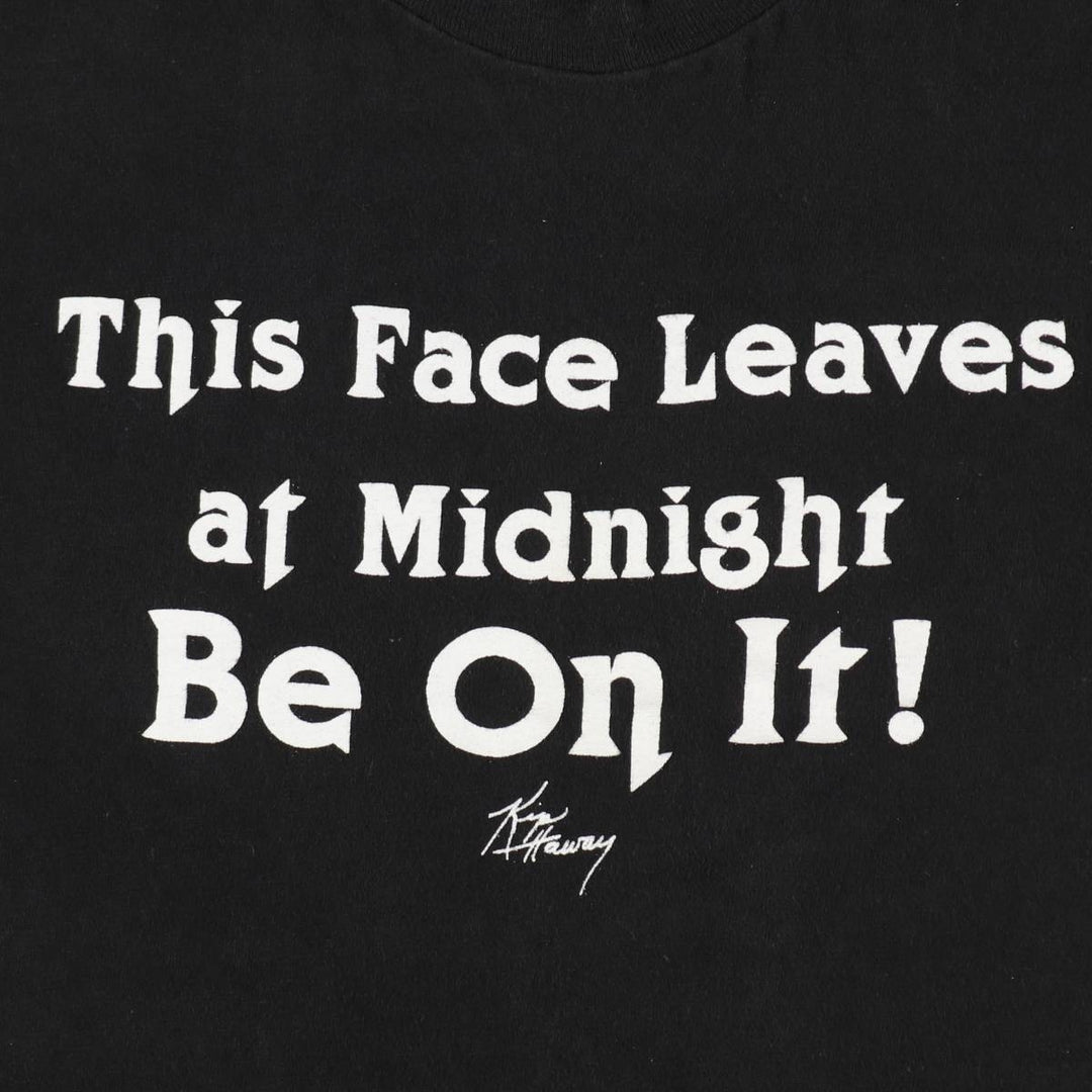 80'S Hanes KIP ATTAWAY Band T-Shirt, Made in USA, Men's Size L (approx.), Vintage cotton black type Vintage Second Hand