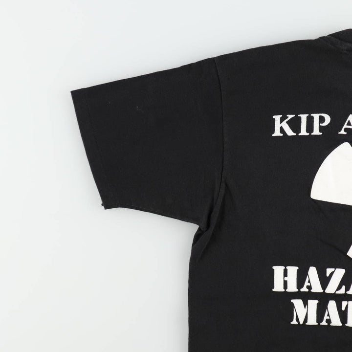 80'S Hanes KIP ATTAWAY Band T-Shirt, Made in USA, Men's Size L (approx.), Vintage cotton black type Vintage Second Hand