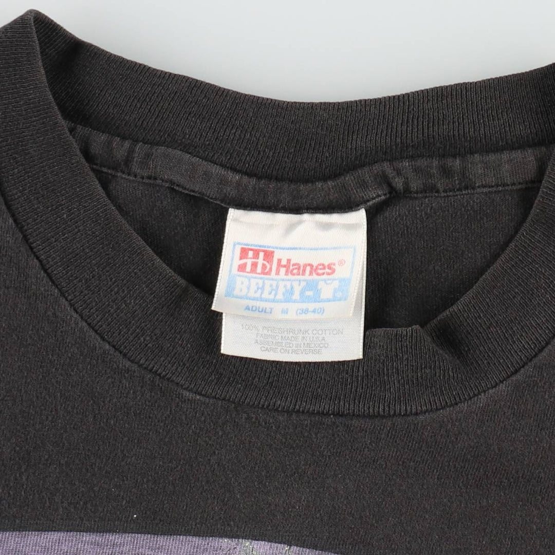 90'S Hanes BEEFY-T Print T-Shirt, Men's Size M (approx.), Vintage cotton black type Vintage Second Hand