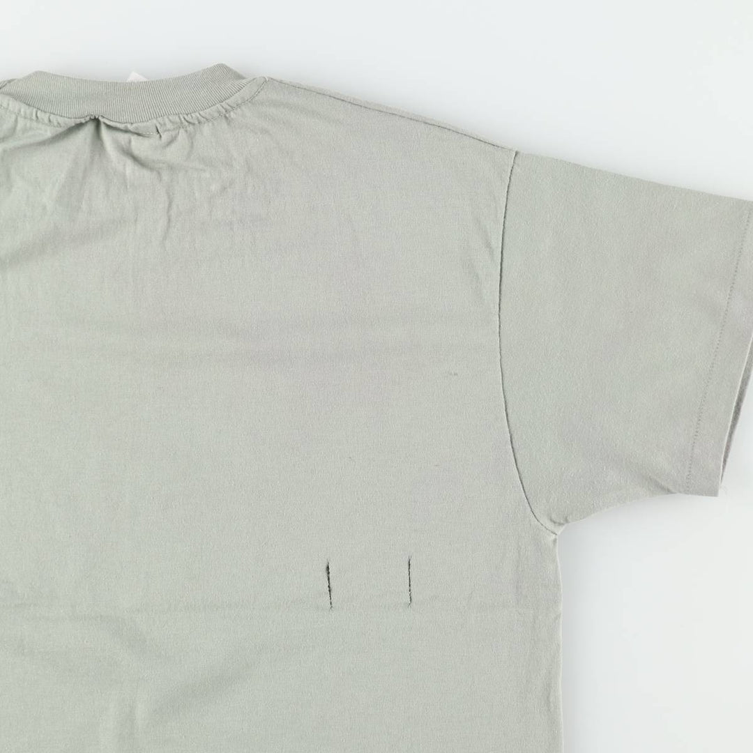 90'S Hanes HEAVYWEIGHT 50 cotton Khaki type sage green Vintage Second Hand
