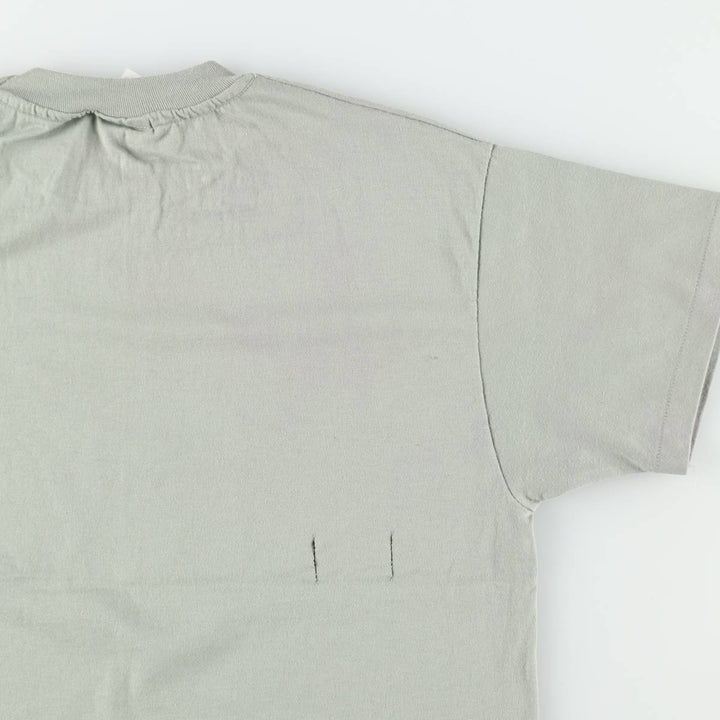 90'S Hanes HEAVYWEIGHT 50 cotton Khaki type sage green Vintage Second Hand