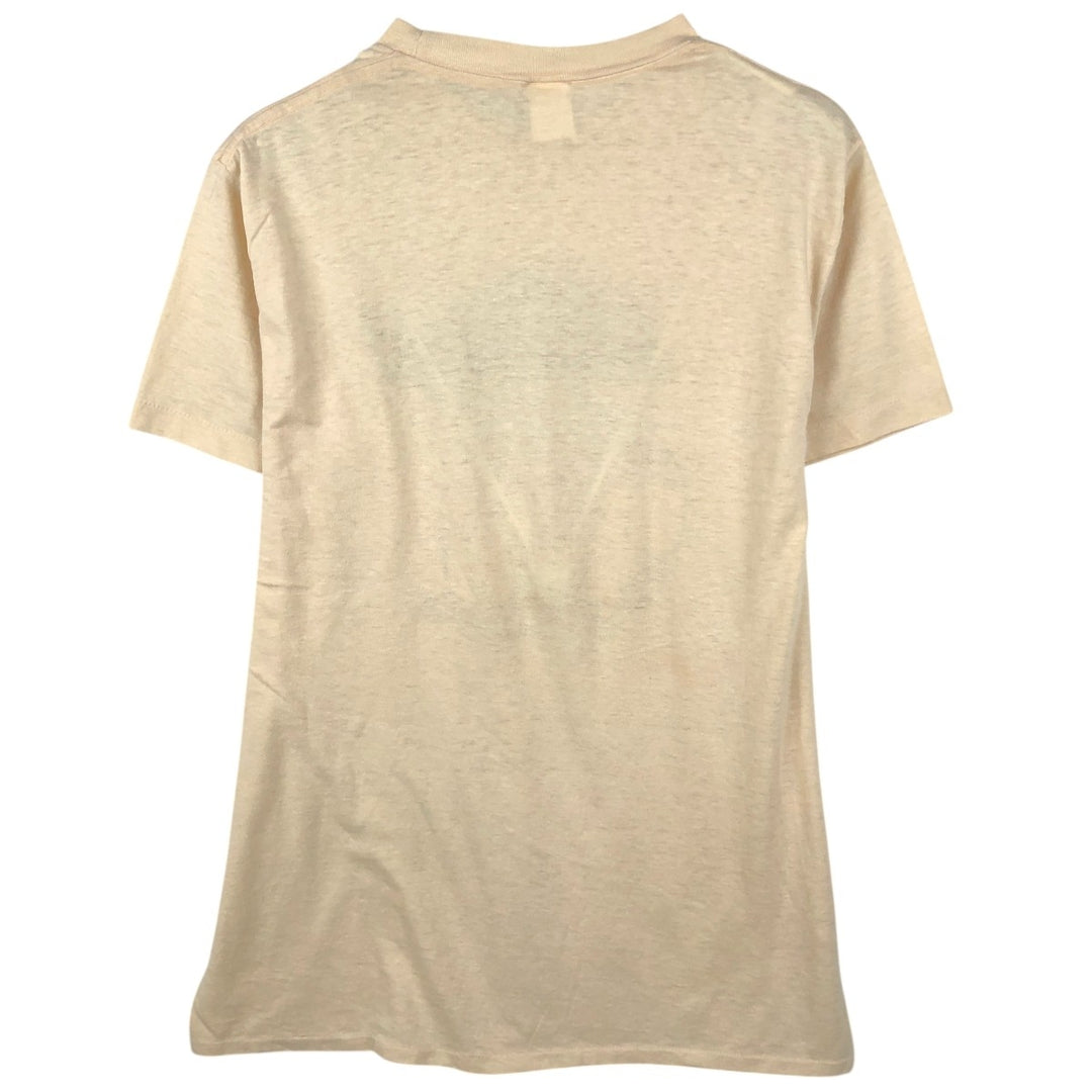 80'S Ched Motley character print T-shirt, made in USA, men's size XL equivalent, vintage. polyester Beige type Vintage Second Hand