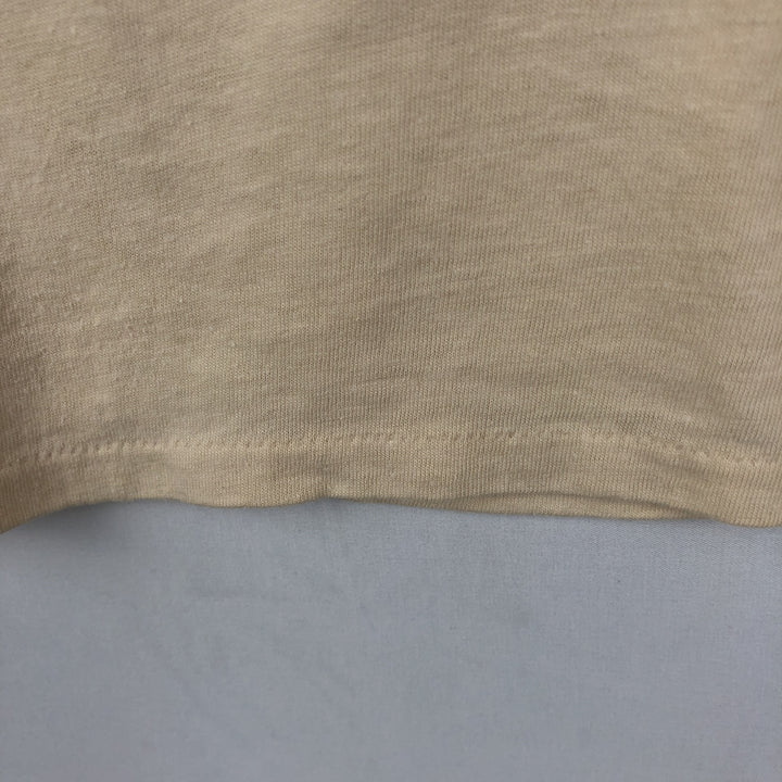 80'S Ched Motley character print T-shirt, made in USA, men's size XL equivalent, vintage. polyester Beige type Vintage Second Hand