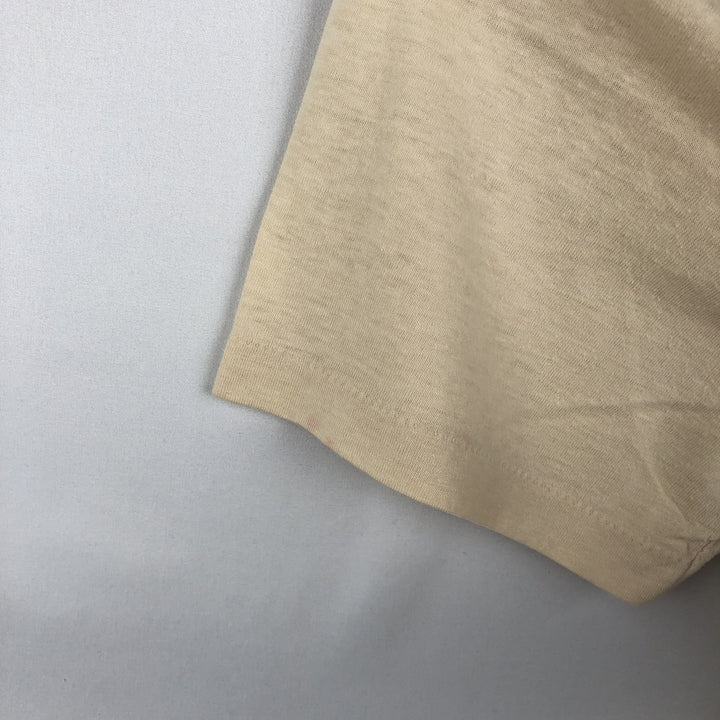 80'S Ched Motley character print T-shirt, made in USA, men's size XL equivalent, vintage. polyester Beige type Vintage Second Hand
