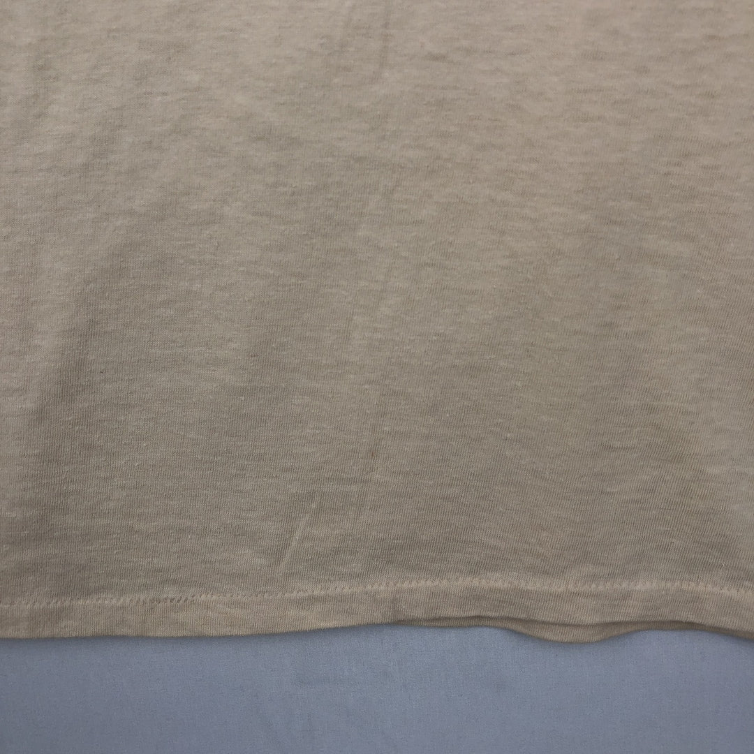 80'S Ched Motley character print T-shirt, made in USA, men's size XL equivalent, vintage. polyester Beige type Vintage Second Hand