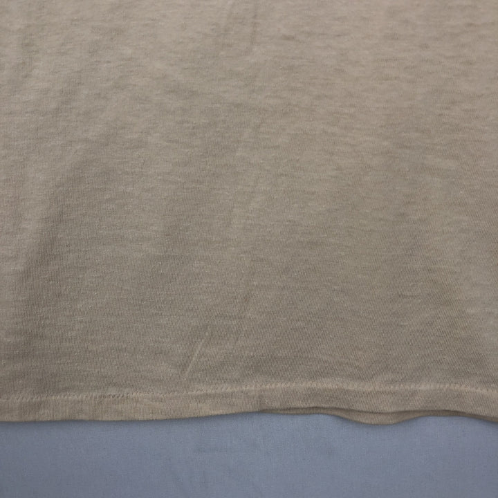 80'S Ched Motley character print T-shirt, made in USA, men's size XL equivalent, vintage. polyester Beige type Vintage Second Hand