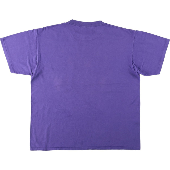 90'S ONEITA POWER-T Print T-Shirt, Men's XL equivalent. cotton purple type Vintage Second Hand