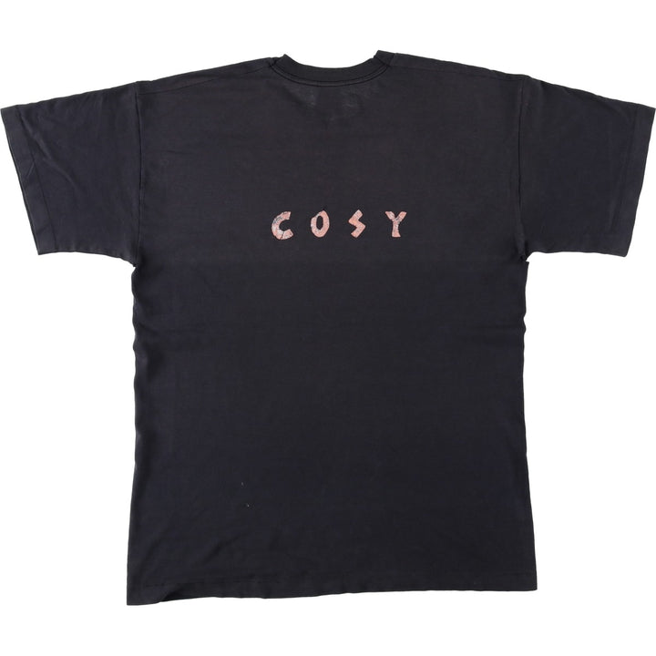 ~90'S Screen Stars parody print T-shirt, men's size L equivalent, vintage. unclear black type Vintage Second Hand