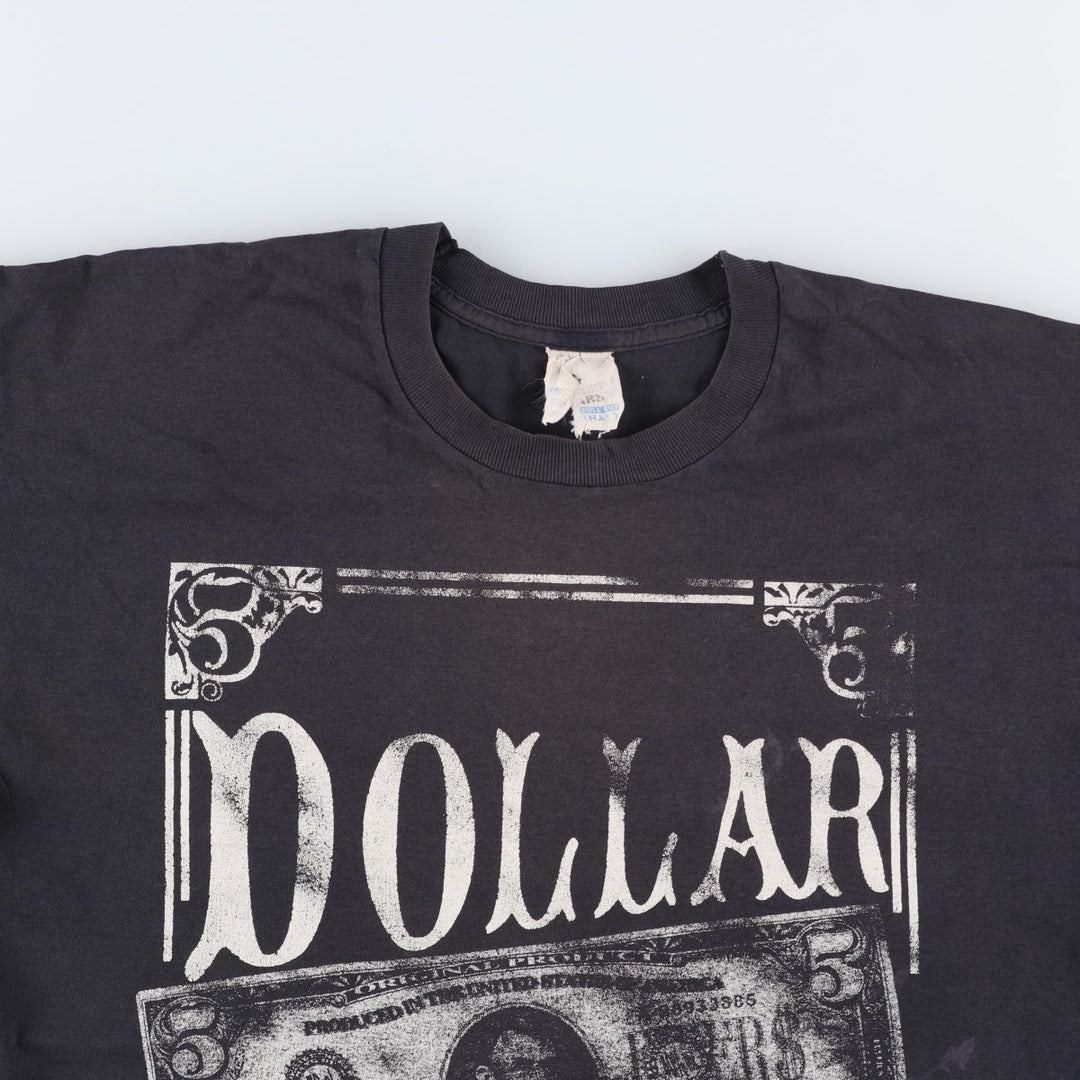 ~90'S Screen Stars parody print T-shirt, men's size L equivalent, vintage. unclear black type Vintage Second Hand