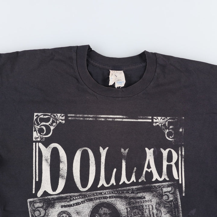~90'S Screen Stars parody print T-shirt, men's size L equivalent, vintage. unclear black type Vintage Second Hand