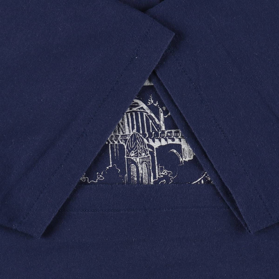 90'S Hanes HEAVYWEIGHT 50 cotton navy blue type Vintage Second Hand