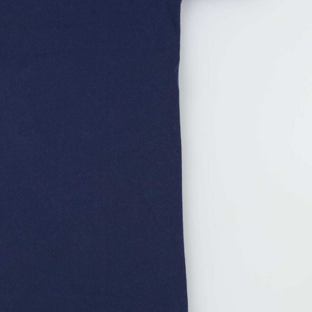 90'S Hanes HEAVYWEIGHT 50 cotton navy blue type Vintage Second Hand