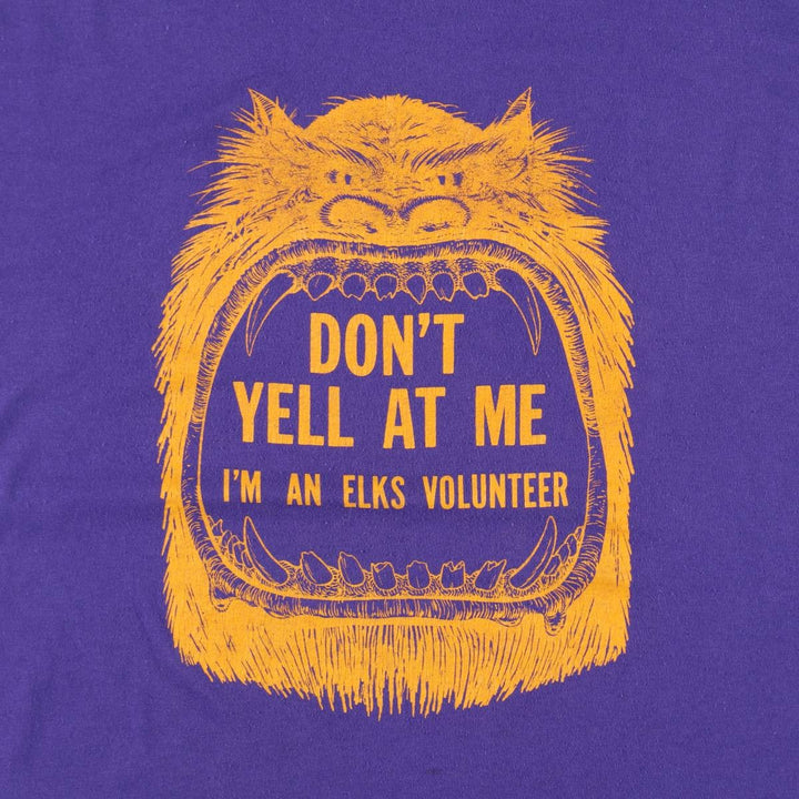 Vintage 90'S Hanes printed T-shirt, made in the USA, men's XL size cotton purple type Vintage Second Hand