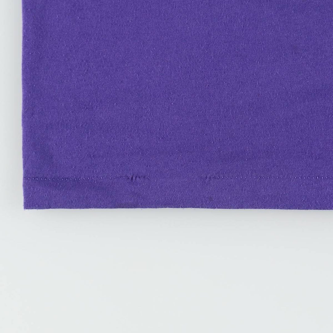 Vintage 90'S Hanes printed T-shirt, made in the USA, men's XL size cotton purple type Vintage Second Hand