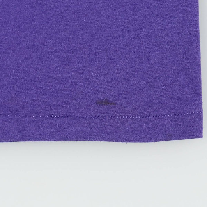Vintage 90'S Hanes printed T-shirt, made in the USA, men's XL size cotton purple type Vintage Second Hand