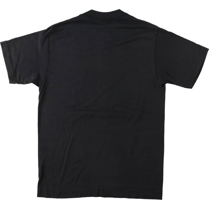 80s-90'S TEE JAYS Print T-Shirt, Made in USA, Men's Size L (Equivalent), Vintage polyester black type Vintage Second Hand