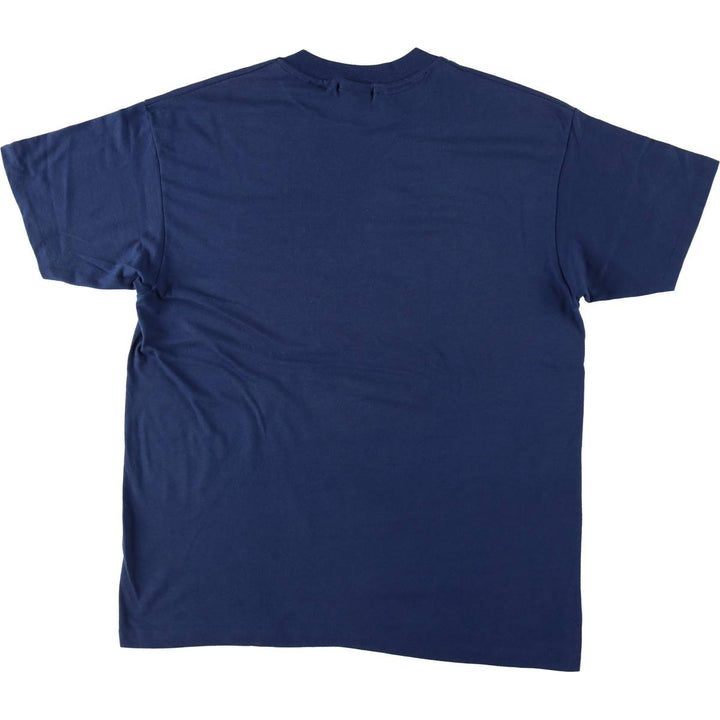 80'S Hanes Periodic Table Print T-Shirt, Made in USA, Men's Size XL (approx.), Vintage cotton navy blue type Vintage Second Hand