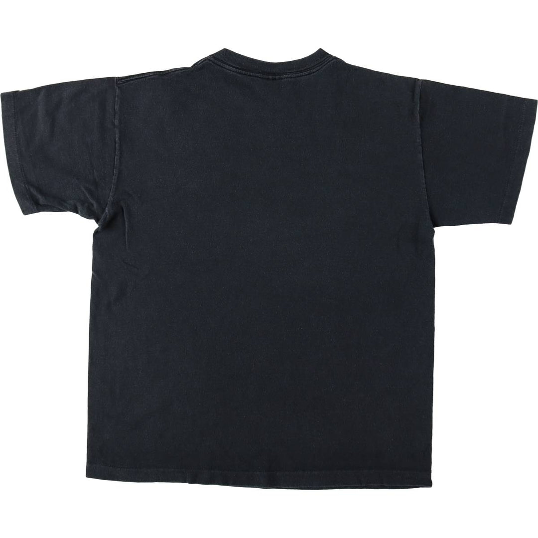 90'S TEE JAYS Message Print T-Shirt, Made in USA, Men's Size M (Equivalent), Vintage cotton black type Vintage Second Hand