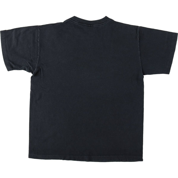 90'S TEE JAYS Message Print T-Shirt, Made in USA, Men's Size M (Equivalent), Vintage cotton black type Vintage Second Hand