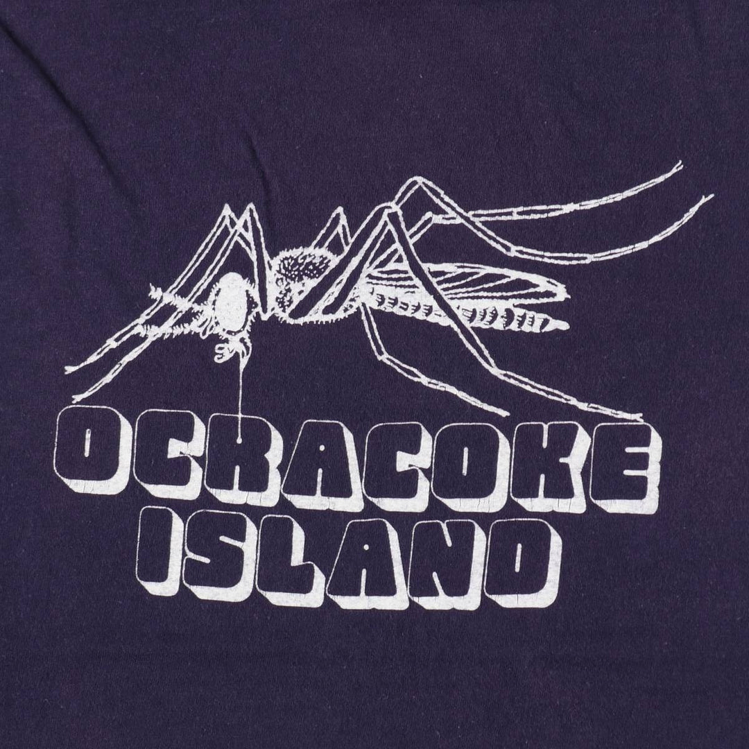~90'S Mosquito Pattern Print T-Shirt, Men's Size L (Equivalent), Vintage unclear purple type Vintage Second Hand