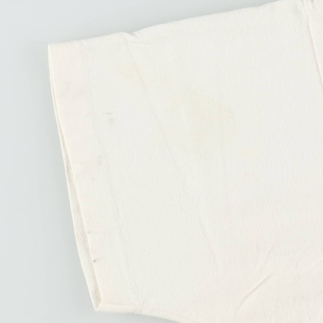 90'S Fruit of the Loom printed T-shirt, made in the USA, men's XL size, vintage cotton white type Vintage Second Hand