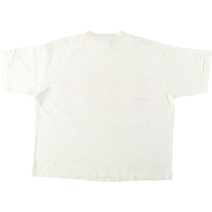 90'S DOZE CLOTHES Printed T-Shirt, Men's XL (approx.), Vintage cotton white type Vintage Second Hand