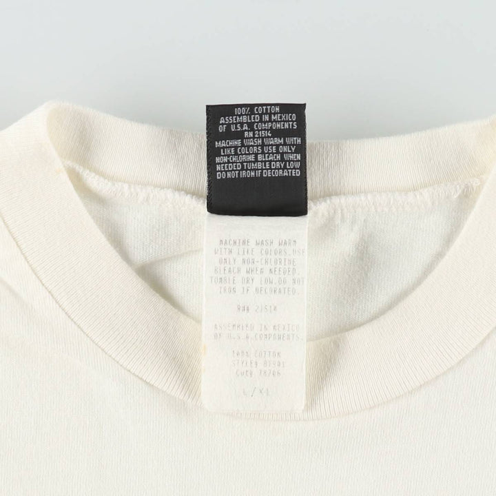 90'S DOZE CLOTHES Printed T-Shirt, Men's XL (approx.), Vintage cotton white type Vintage Second Hand