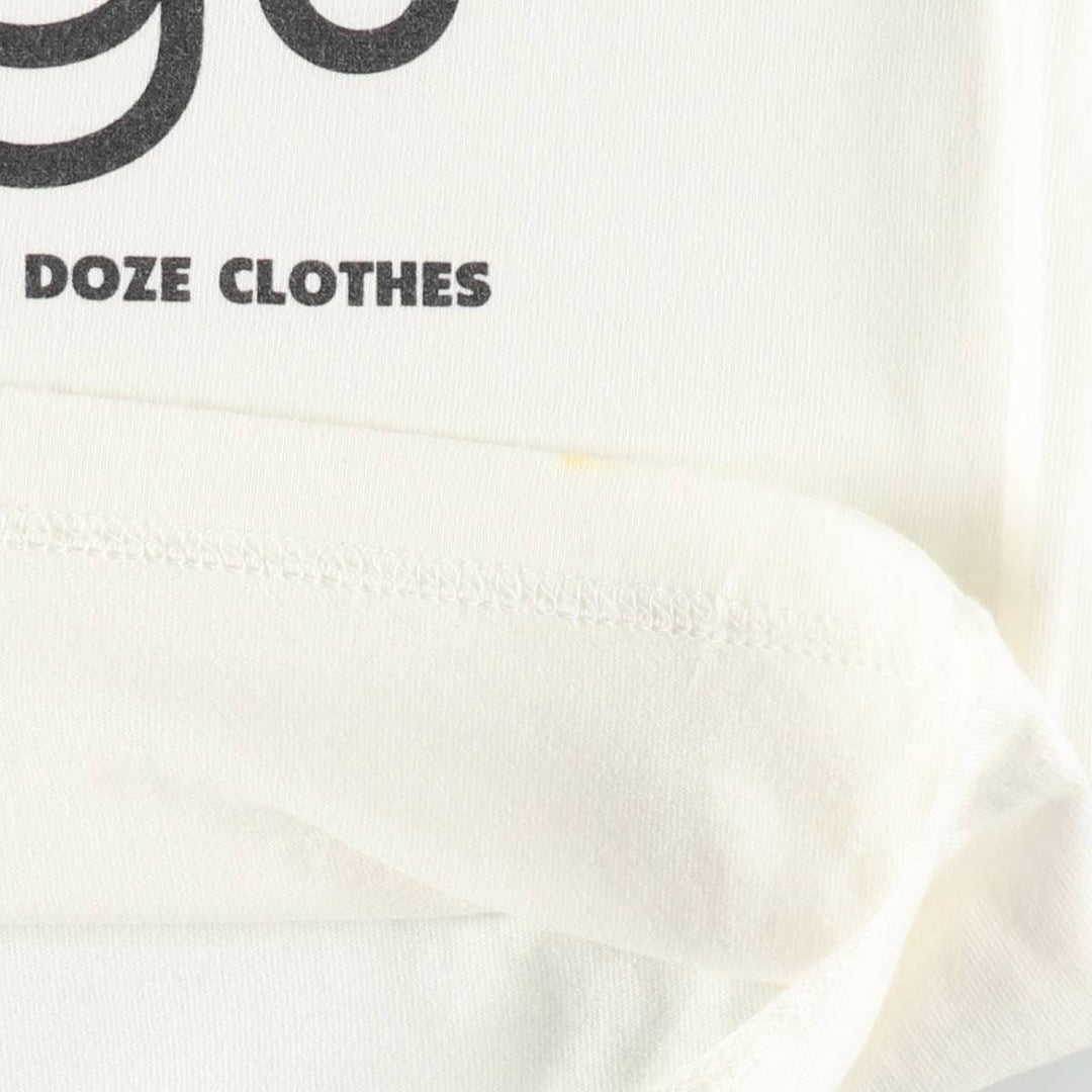 90'S DOZE CLOTHES Printed T-Shirt, Men's XL (approx.), Vintage cotton white type Vintage Second Hand