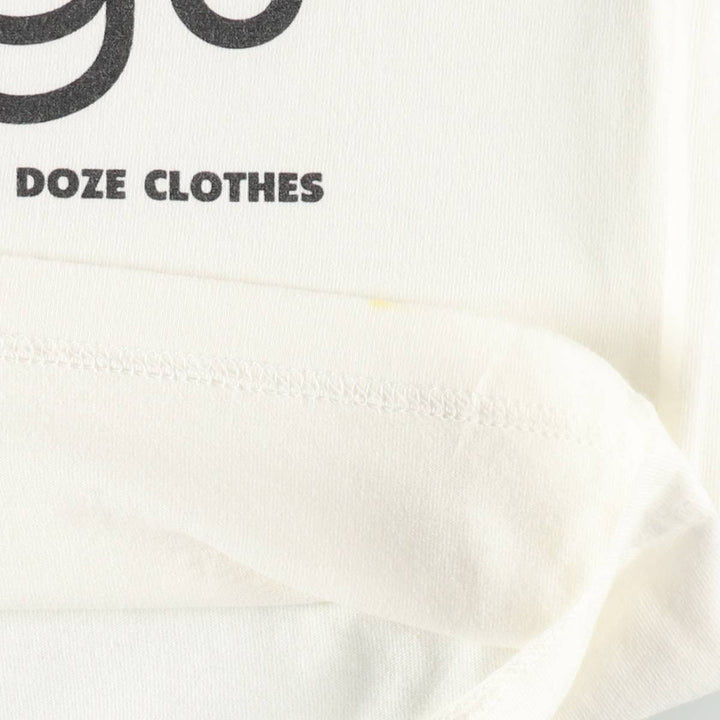 90'S DOZE CLOTHES Printed T-Shirt, Men's XL (approx.), Vintage cotton white type Vintage Second Hand