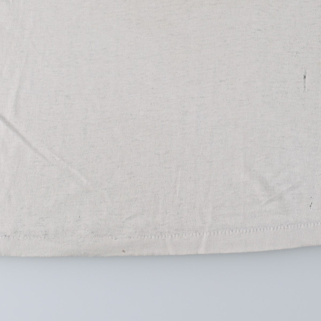 80s-90'S T-shirts Plus Character Print T-shirt, Made in USA, Men's Size M (approx.), Vintage cotton pale white type Vintage Second Hand