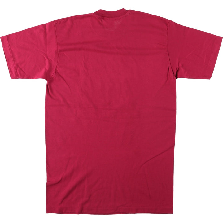 80'S Hanes Fifty-Fifty Blue Tag Smile Print T-Shirt, Made in USA, Men's Size M (approx.), Vintage cotton wine-red Vintage Second Hand