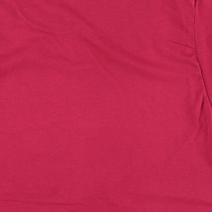 80'S Hanes Fifty-Fifty Blue Tag Smile Print T-Shirt, Made in USA, Men's Size M (approx.), Vintage cotton wine-red Vintage Second Hand