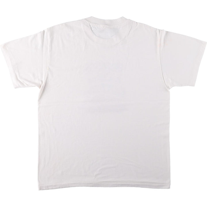 90'S Hanes HEAVYWEIGHT 50 cotton white type Vintage Second Hand