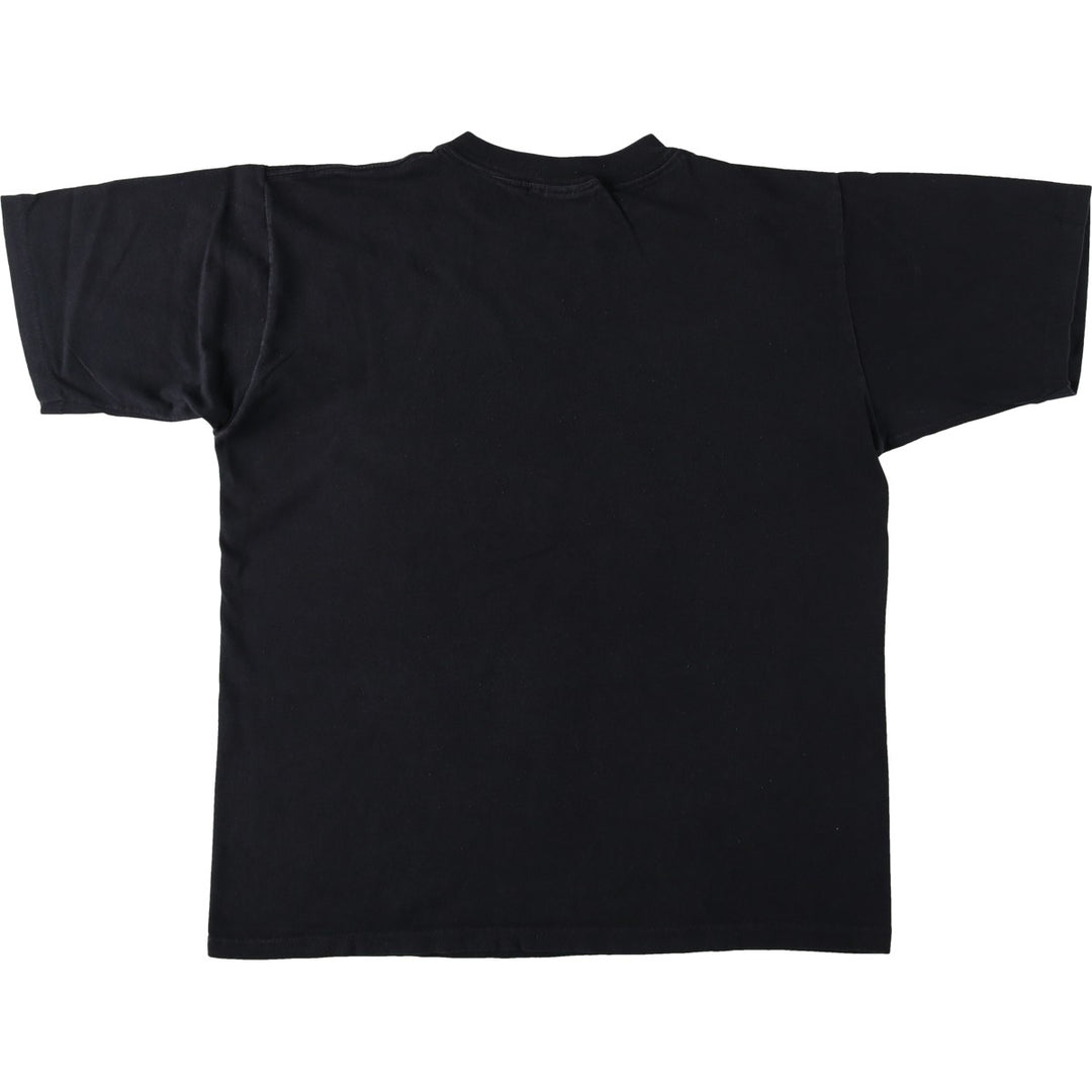 90'S All Sport LOVE THE LORD YOUR GOD Print T-Shirt, Made in USA, Men's Size L (approx.), Vintage cotton black type Vintage Second Hand