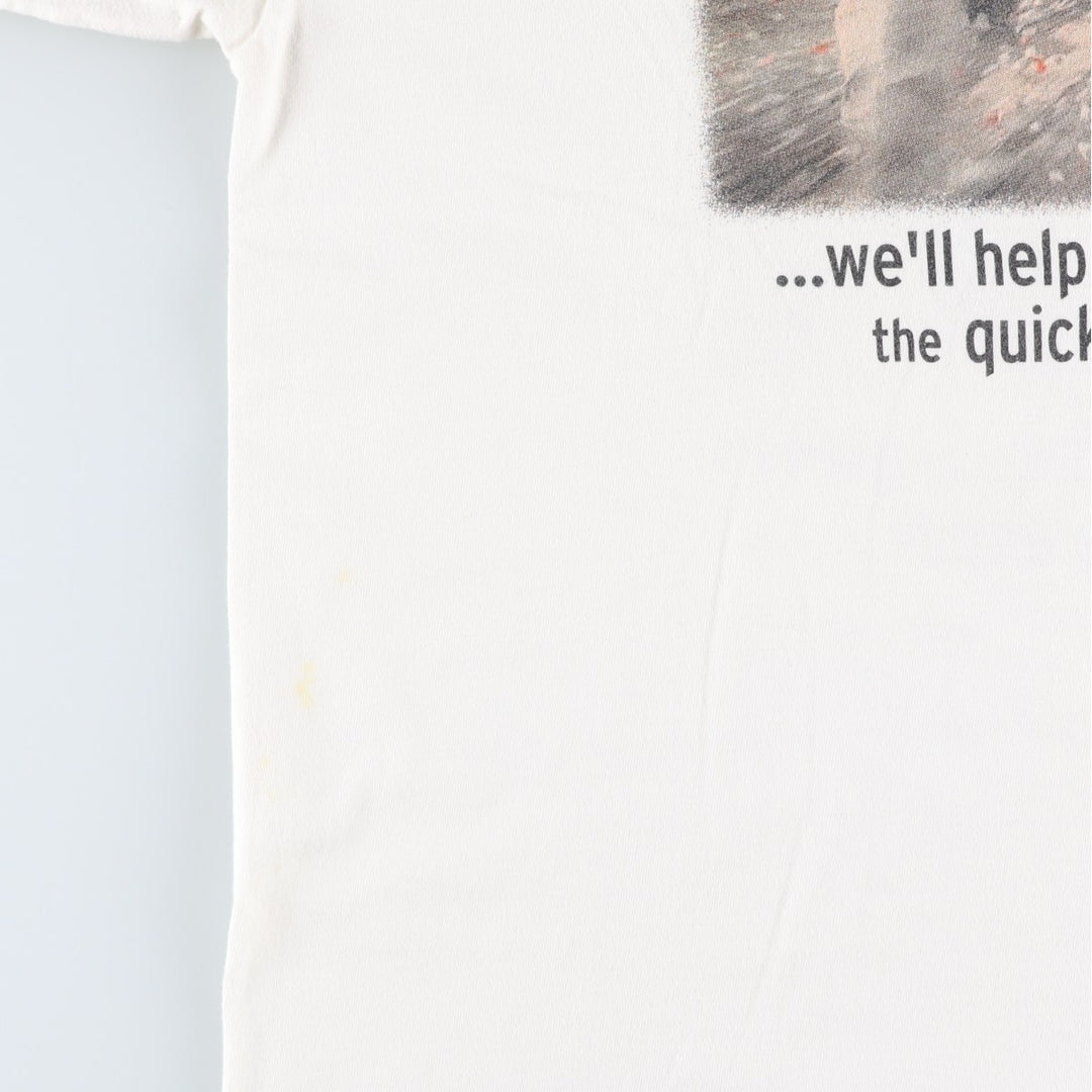 2000'S Hanes Bull Running Festival Photo T-Shirt, Men's XL (approx.) cotton white type Vintage Second Hand