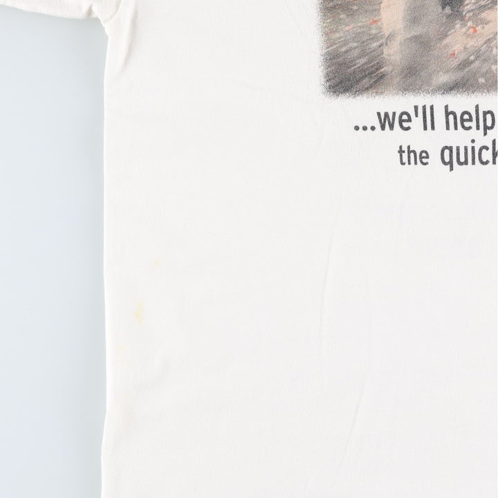 2000'S Hanes Bull Running Festival Photo T-Shirt, Men's XL (approx.) cotton white type Vintage Second Hand