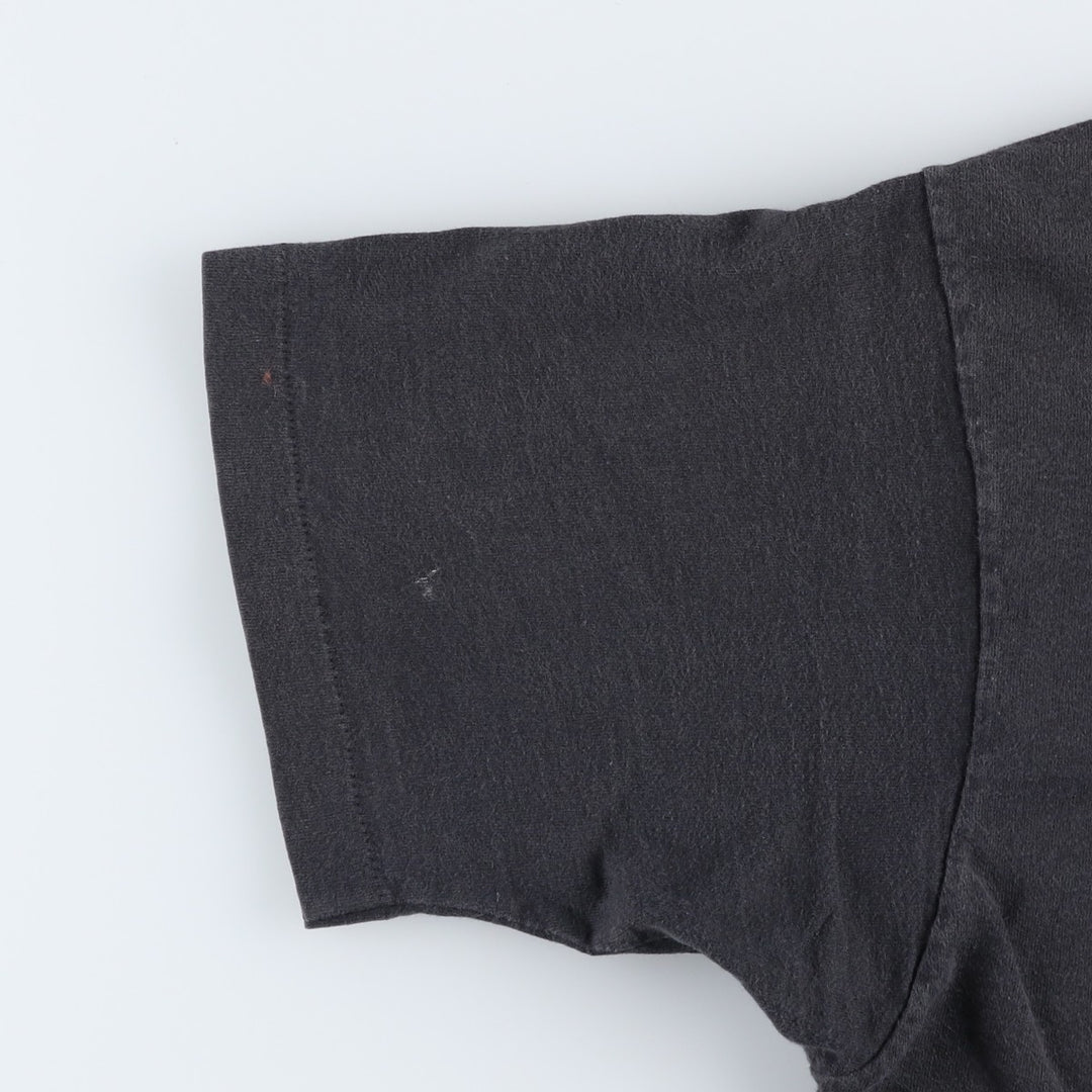 90'S Fruit of the Loom printed T-shirt, made in the USA, men's XL size, vintage cotton black type Vintage Second Hand