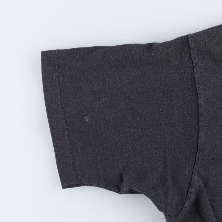 90'S Fruit of the Loom printed T-shirt, made in the USA, men's XL size, vintage cotton black type Vintage Second Hand
