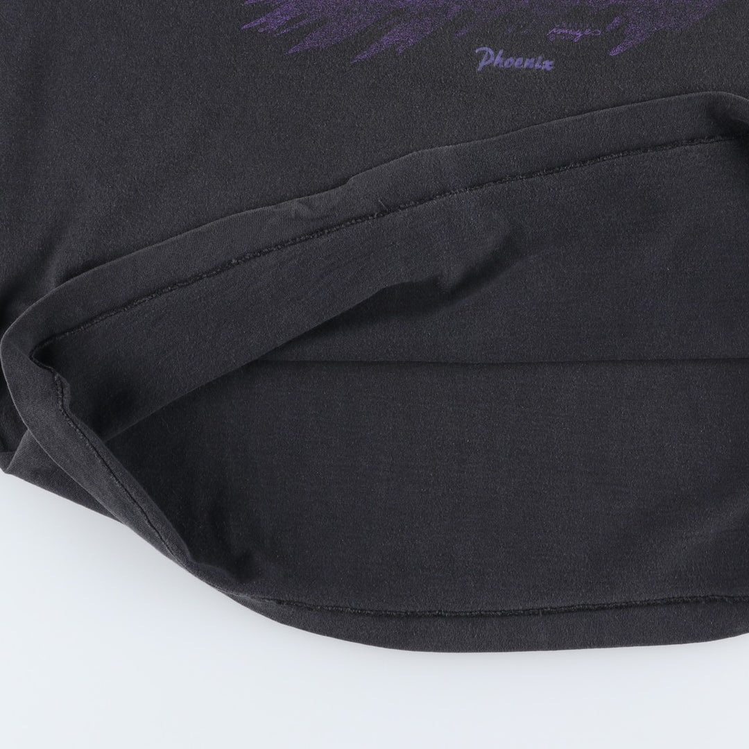 90'S Fruit of the Loom printed T-shirt, made in the USA, men's XL size, vintage cotton black type Vintage Second Hand