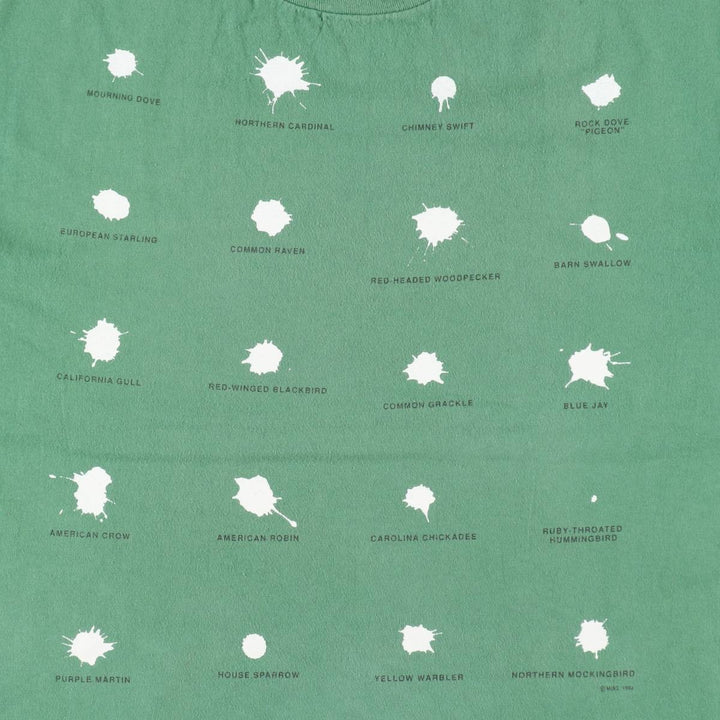 90'S ONEITA Printed T-shirt Made in USA Men's L size Vintage cotton green type Vintage Second Hand