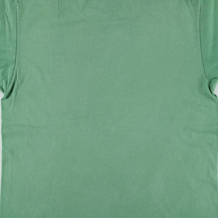 90'S ONEITA Printed T-shirt Made in USA Men's L size Vintage cotton green type Vintage Second Hand