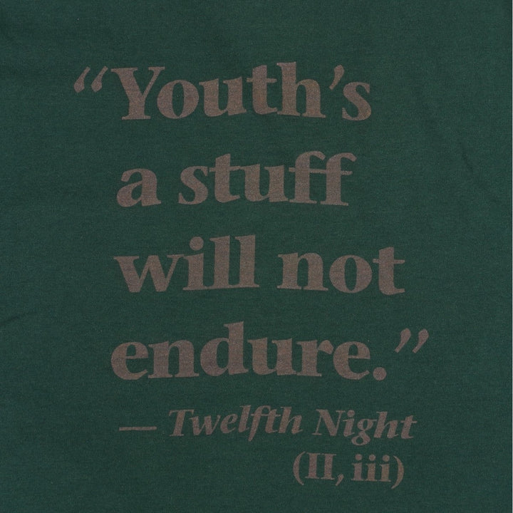 WILLIAM SHAKESPEARE Shakespeare Great Figure T-shirt, Men's Size L (approx.), Vintage cotton Green type dark green Vintage Second Hand