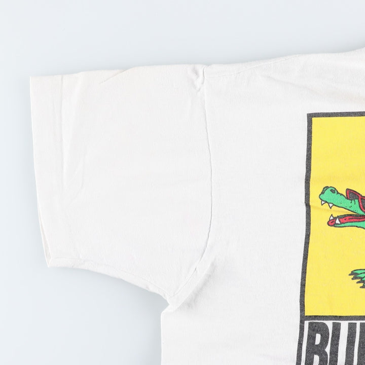 90'S Fruit of the Loom Bury the Bone erotic print t-shirt, made in USA, men's size XL equivalent, vintage. cotton white type Vintage Second Hand