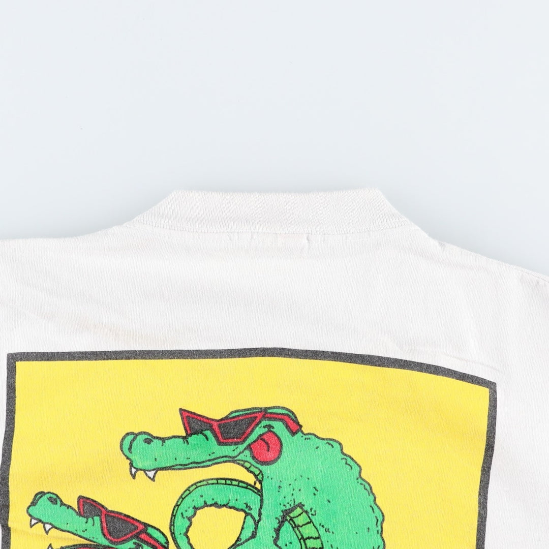 90'S Fruit of the Loom Bury the Bone erotic print t-shirt, made in USA, men's size XL equivalent, vintage. cotton white type Vintage Second Hand