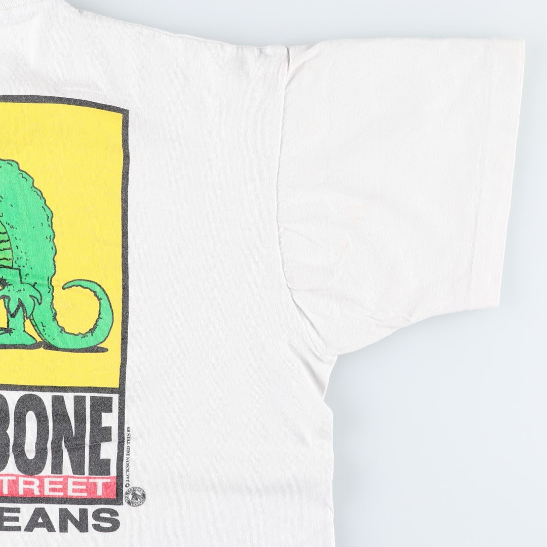 90'S Fruit of the Loom Bury the Bone erotic print t-shirt, made in USA, men's size XL equivalent, vintage. cotton white type Vintage Second Hand