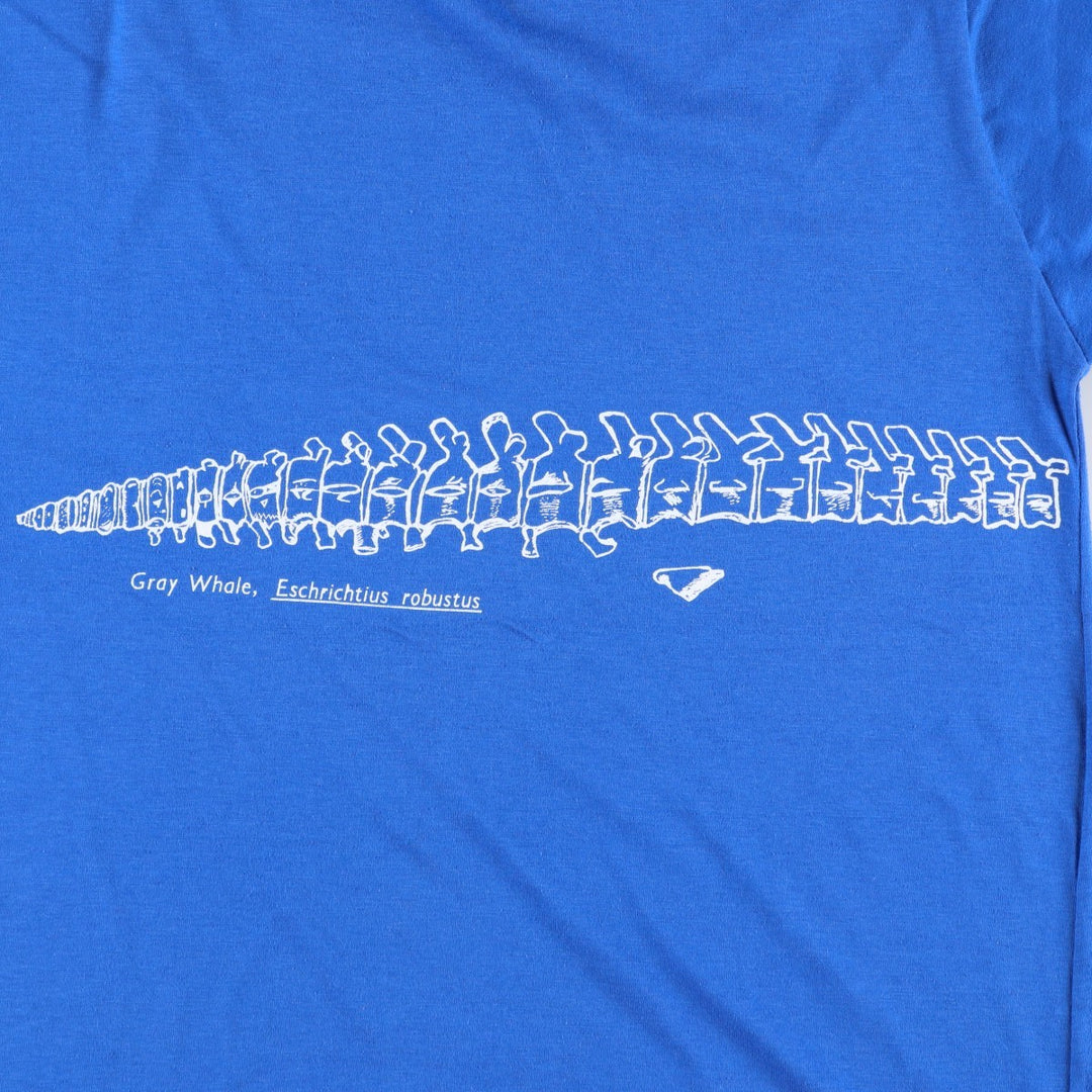 ~90'S Brightline Bamfield Marine Station Print T-Shirt, Made in Canada, Men's Size L polyester blue type Vintage Second Hand
