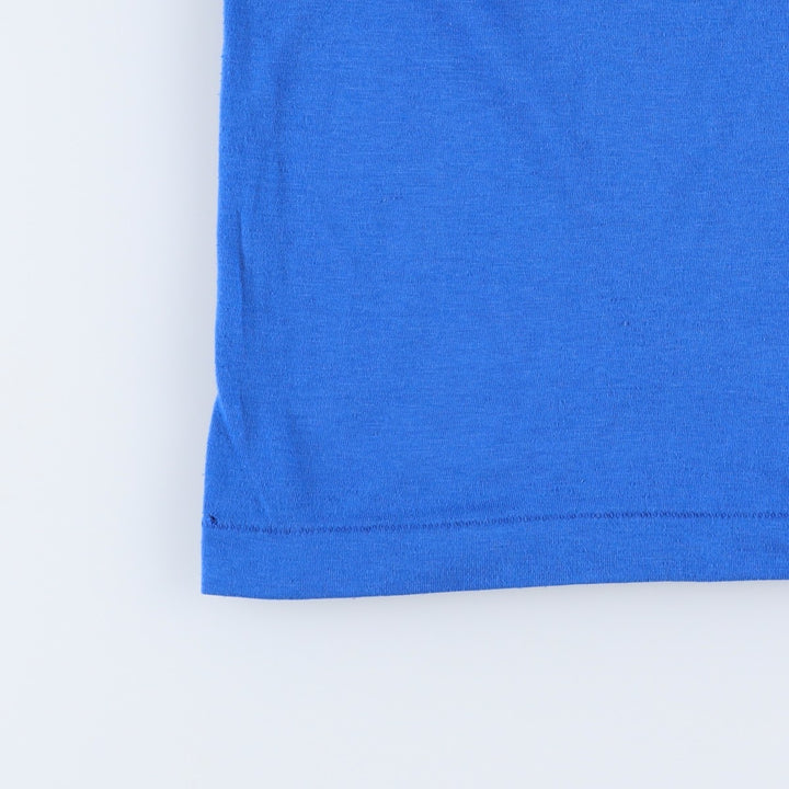 ~90'S Brightline Bamfield Marine Station Print T-Shirt, Made in Canada, Men's Size L polyester blue type Vintage Second Hand