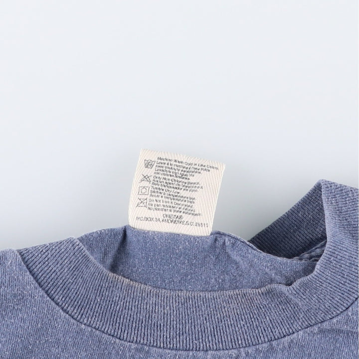 90'S ONEITA Print T-Shirt, Made in USA, Men's Size M (Equivalent), Vintage cotton navy blue type Vintage Second Hand
