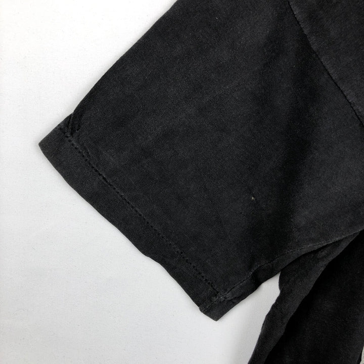 Printed T-shirt, Men's Size M (approx.), Vintage unclear black type Vintage Second Hand